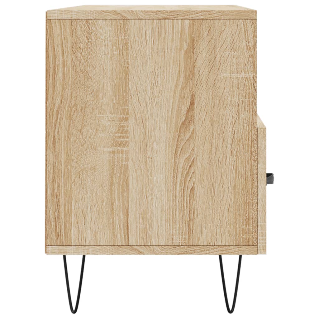 Meuble TV 102x36x50 cm en bois travaillé