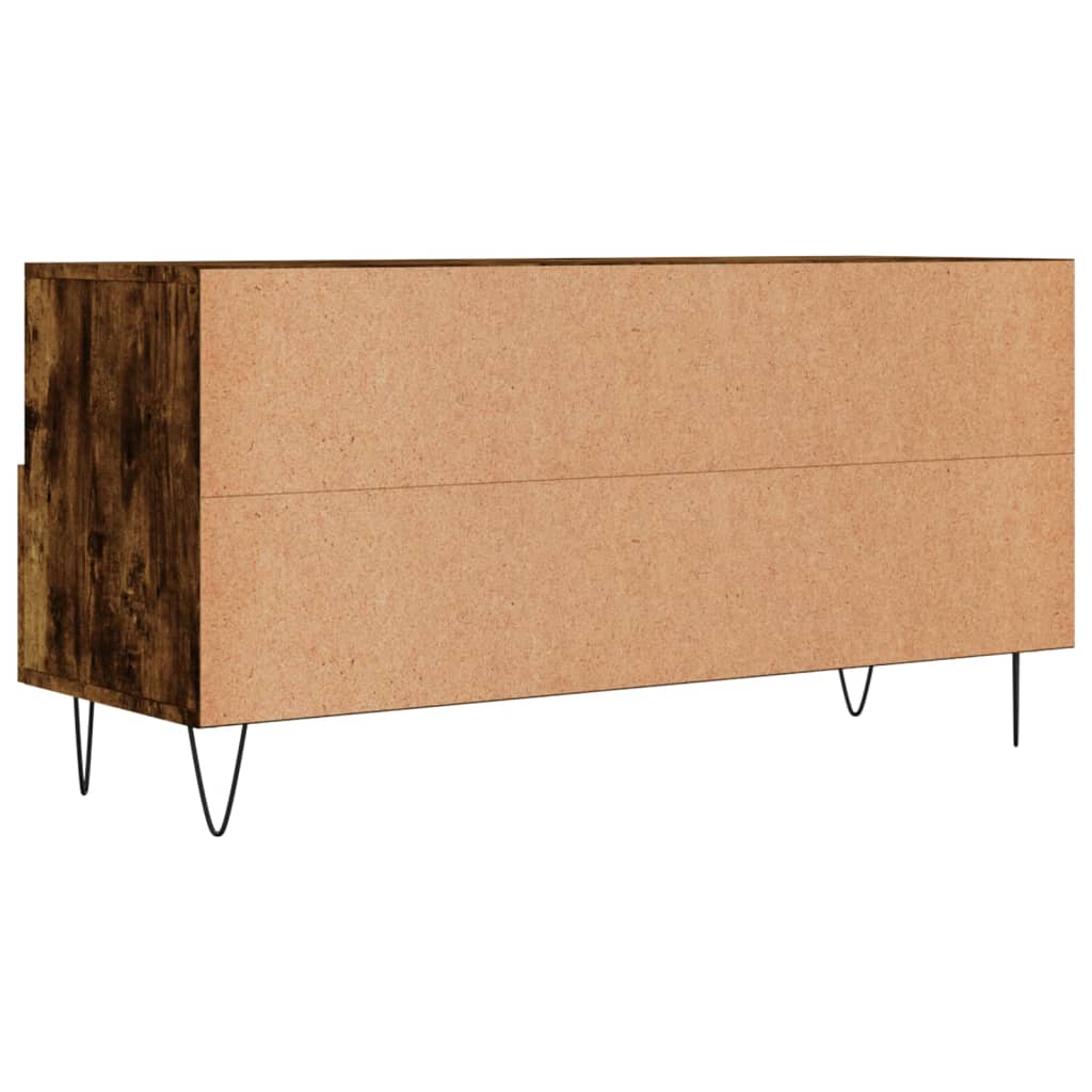 Meuble TV 102x36x50 cm en bois travaillé