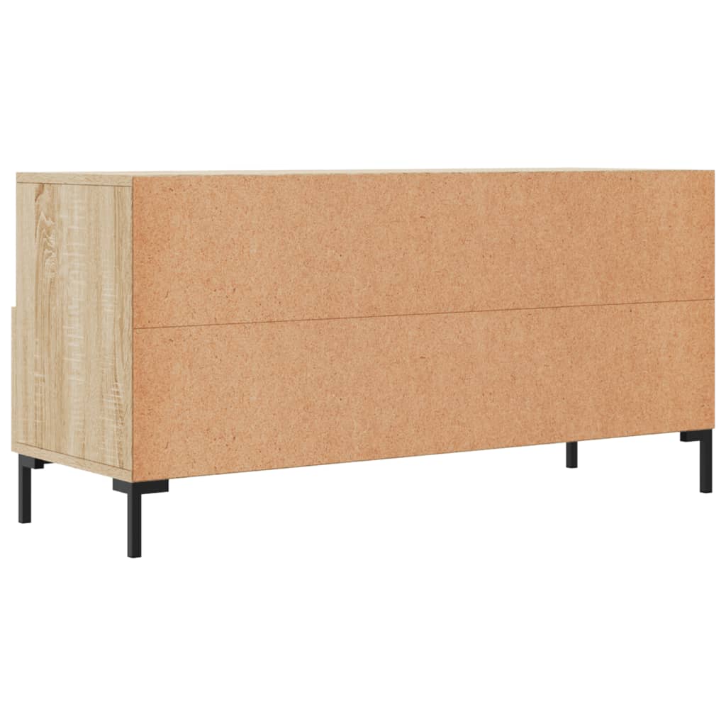 Tv-meubel 102x36x50 cm bewerkt hout eikenkleurig