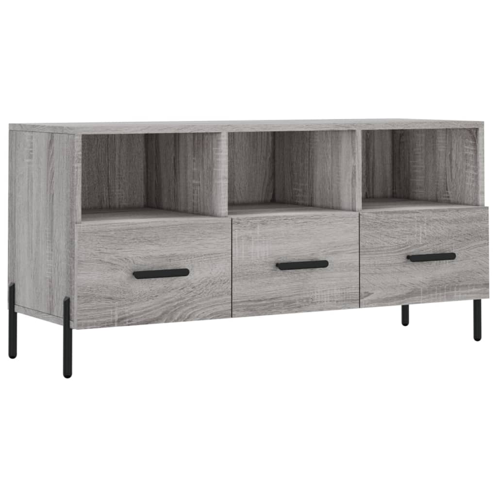 Tv-meubel 102x36x50 cm bewerkt hout eikenkleurig