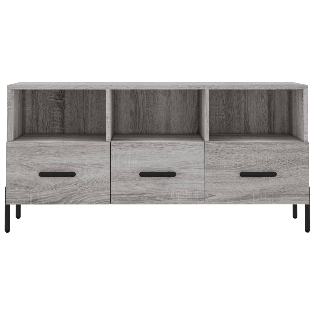 Tv-meubel 102x36x50 cm bewerkt hout eikenkleurig