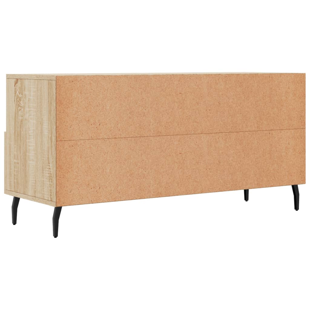 Tv-meubel 102x36x50 cm bewerkt hout eikenkleurig