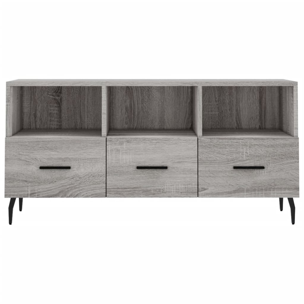 Tv-meubel 102x36x50 cm bewerkt hout eikenkleurig