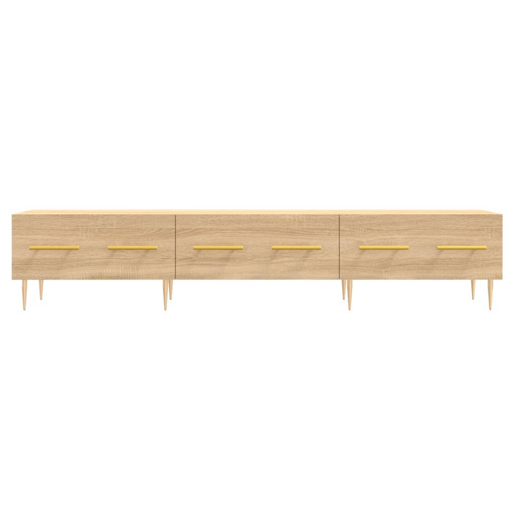 Meuble TV 150x36x30 cm en bois travaillé