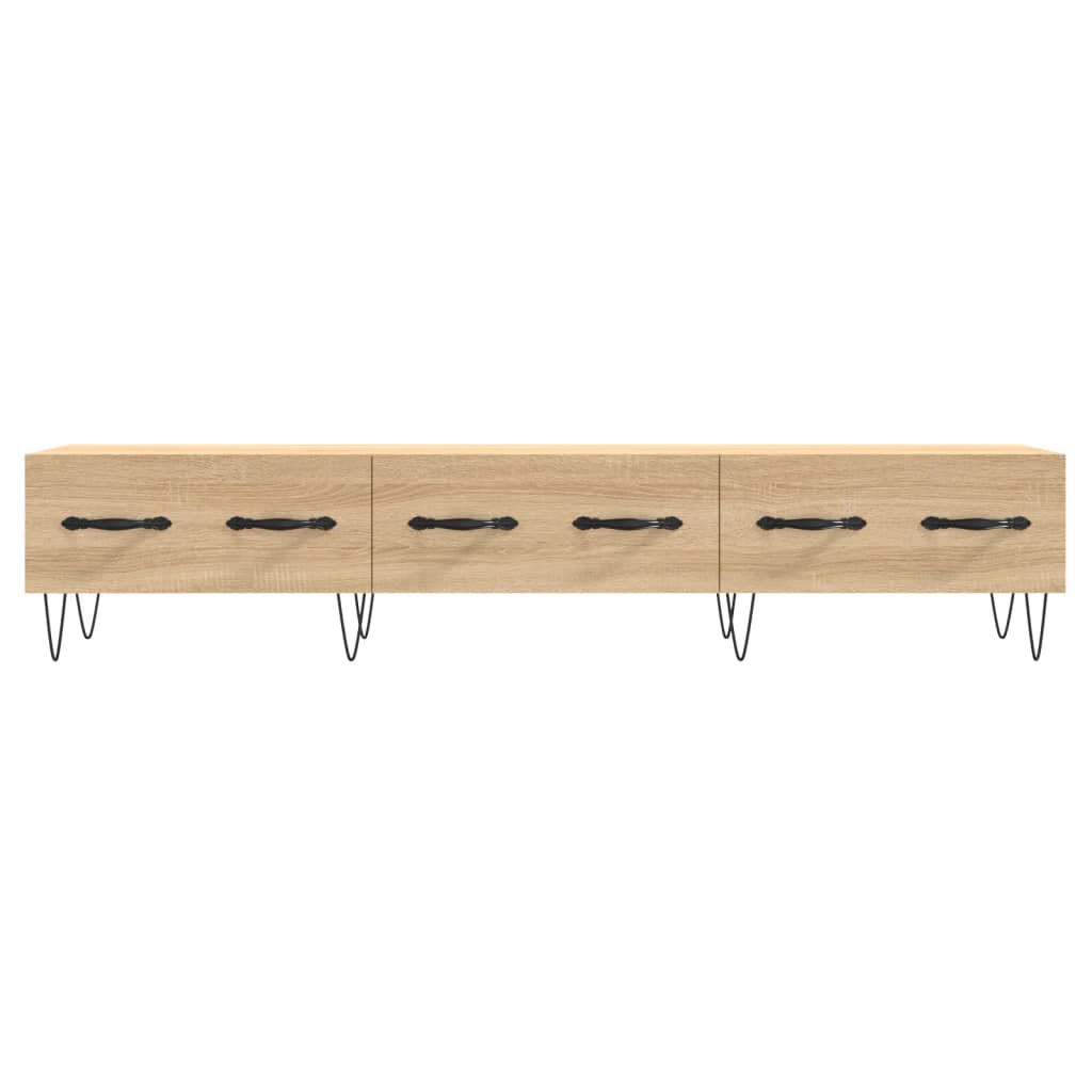 Tv-meubel 150x36x30 cm bewerkt hout eikenkleurig