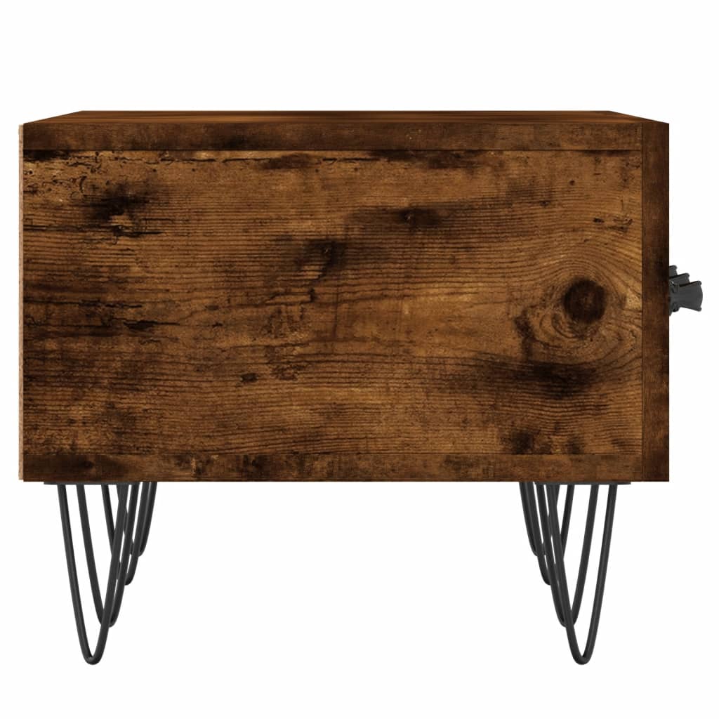 Meuble TV 150x36x30 cm ouvré en bois couleur chêne