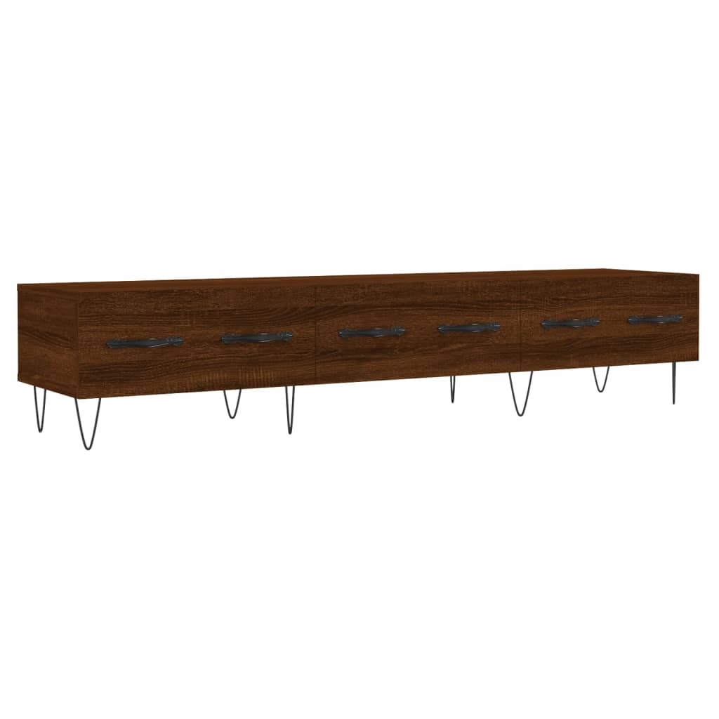 Tv-meubel 150x36x30 cm bewerkt hout eikenkleurig