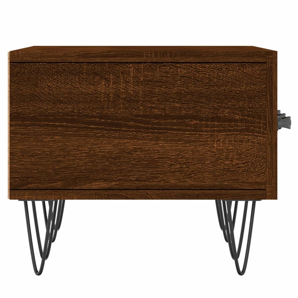 Meuble TV 150x36x30 cm ouvré en bois couleur chêne