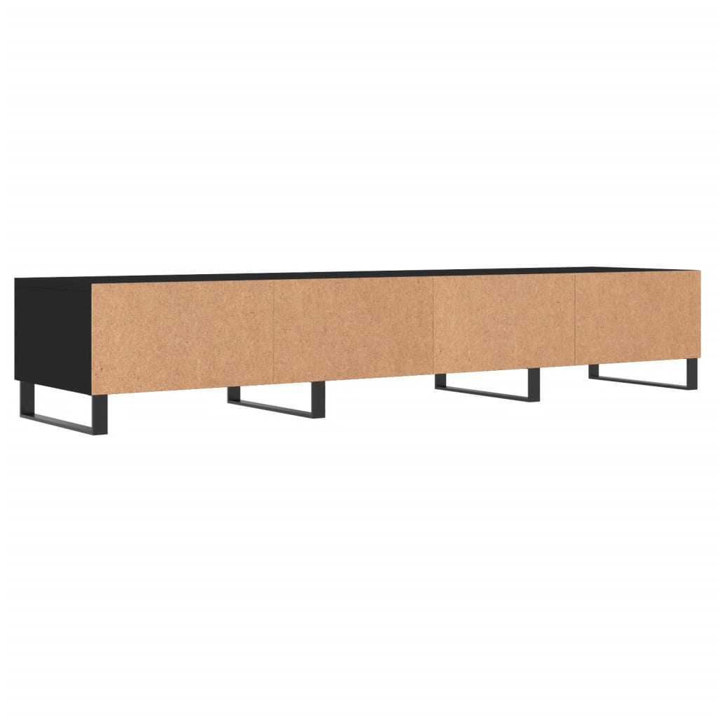 Meuble TV 150x36x30 cm ouvré en bois couleur chêne