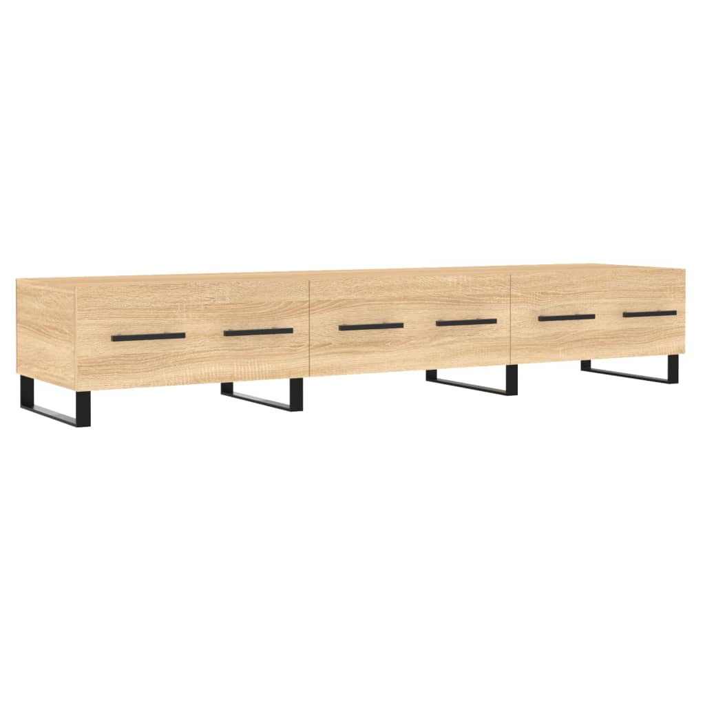 Tv-meubel 150x36x30 cm bewerkt hout eikenkleurig