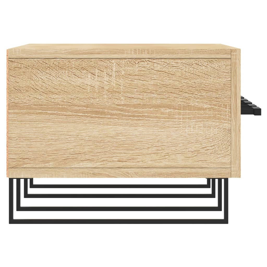 Meuble TV 150x36x30 cm ouvré en bois couleur chêne