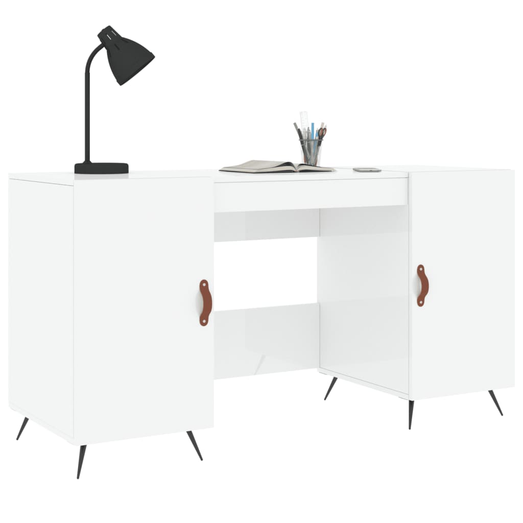 Bureau 140x50x75 cm bois fini