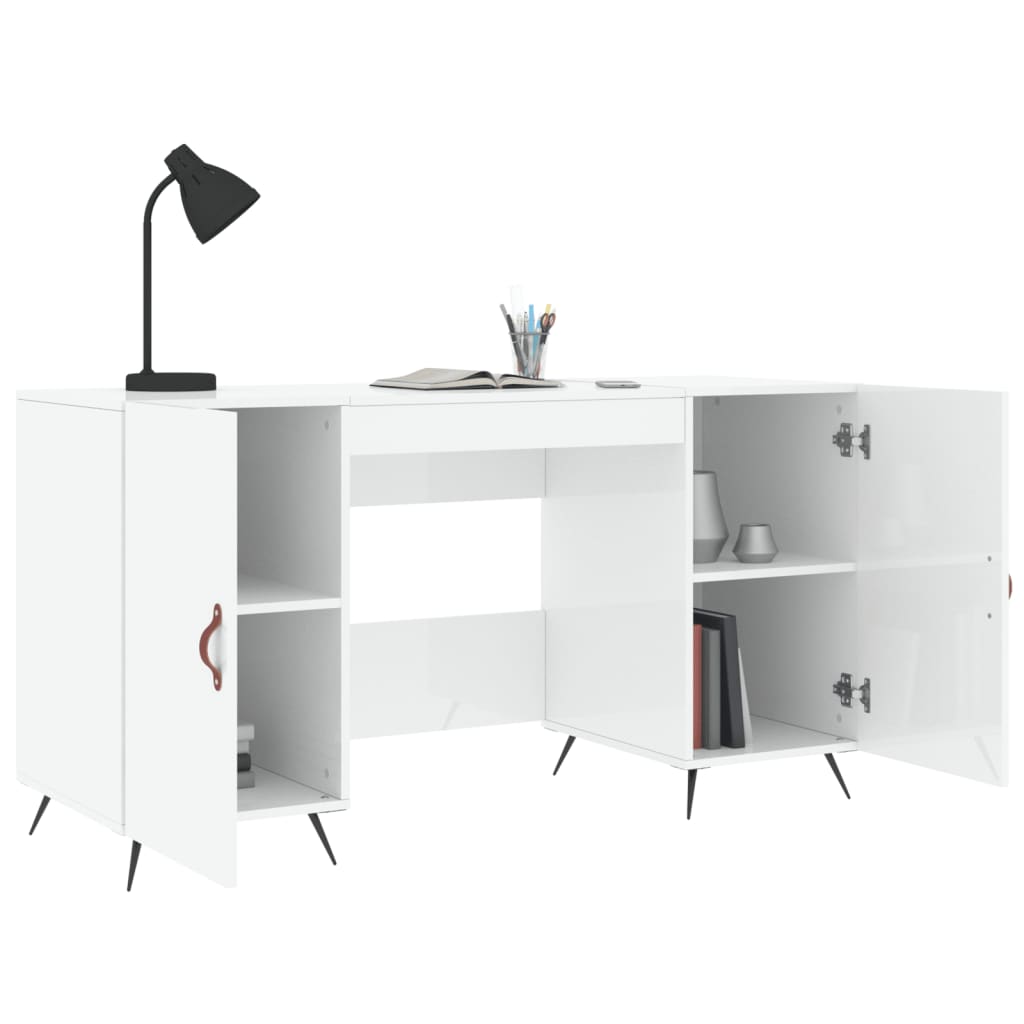 Bureau 140x50x75 cm bois fini