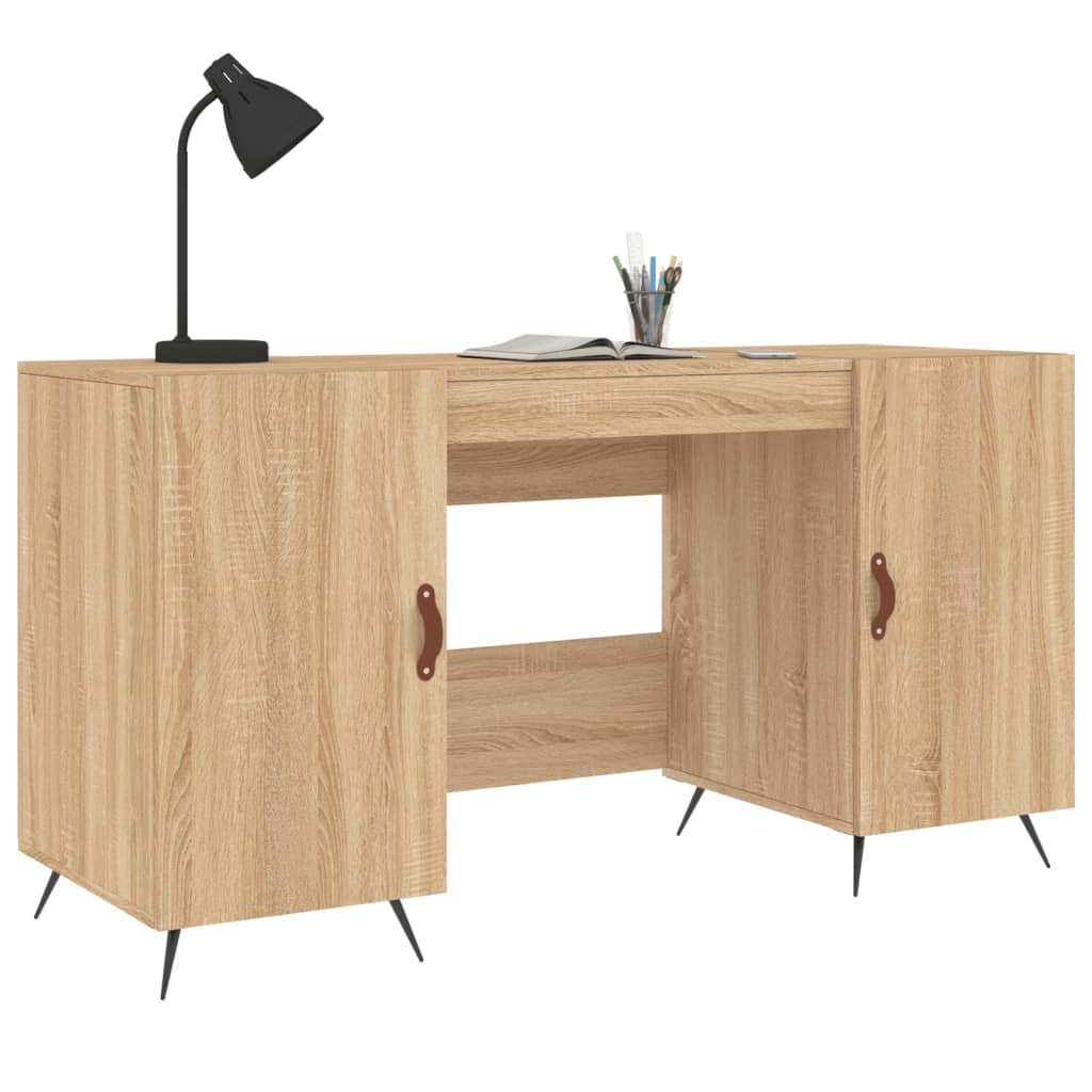 Bureau 140x50x75 cm bewerkt hout