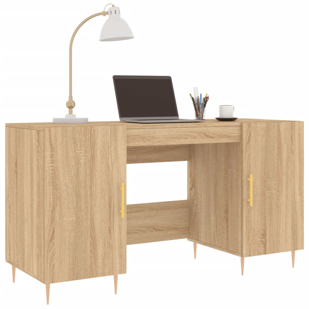 Bureau 140x50x75 cm bewerkt hout