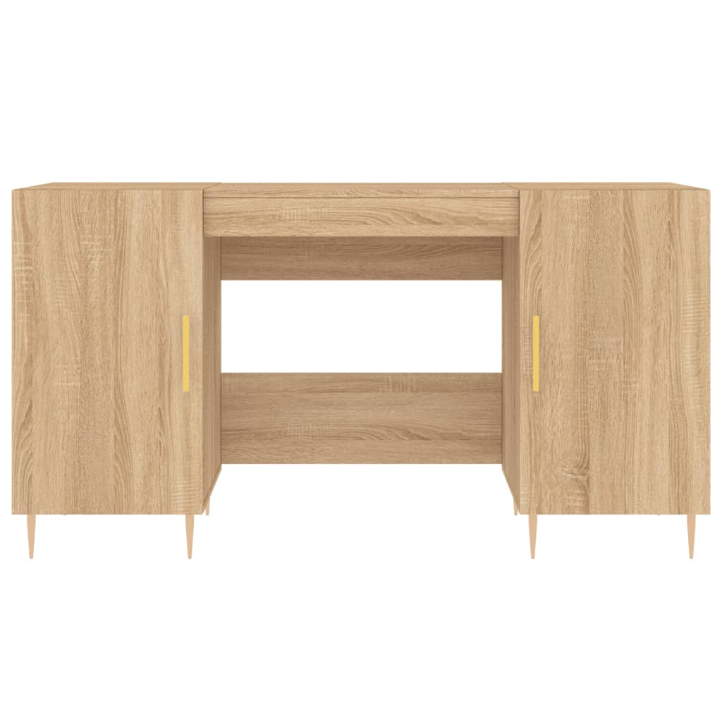 Bureau 140x50x75 cm bewerkt hout