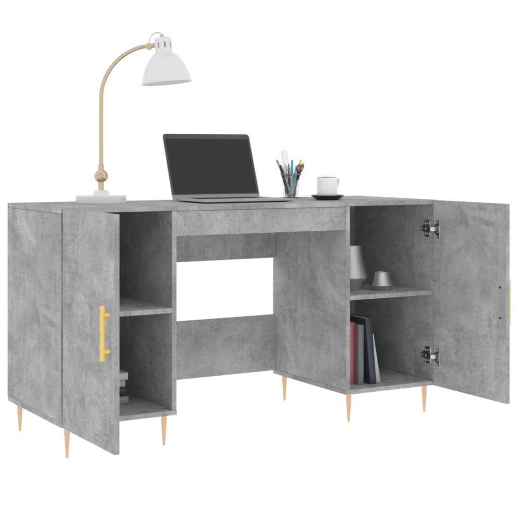 Bureau 140x50x75 cm bewerkt hout