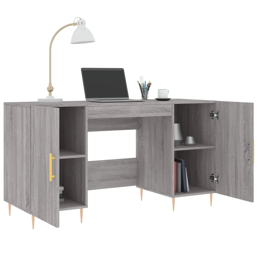 Bureau 140x50x75 cm bewerkt hout