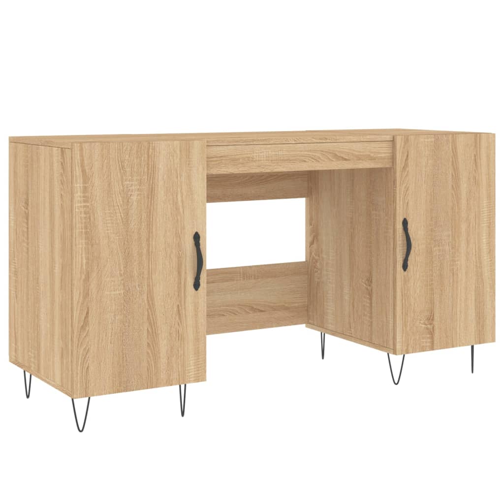 Bureau 140x50x75 cm bewerkt hout