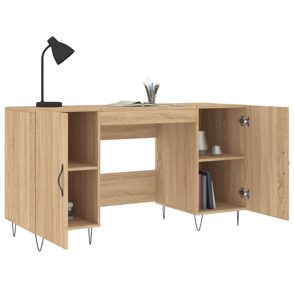 Bureau 140x50x75 cm bewerkt hout