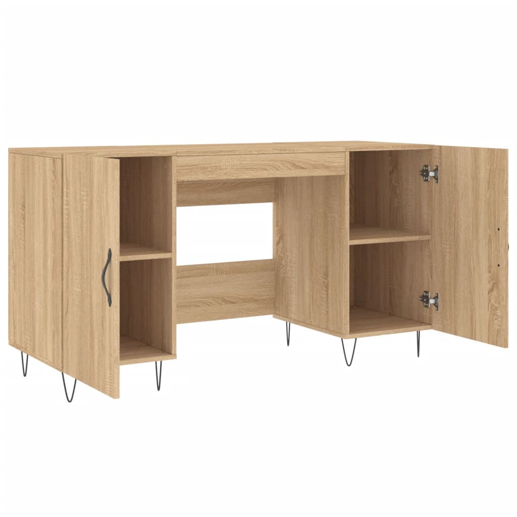 Bureau 140x50x75 cm bewerkt hout