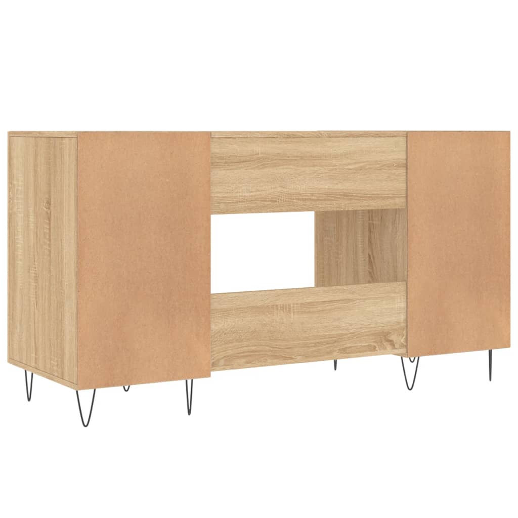 Bureau 140x50x75 cm bewerkt hout