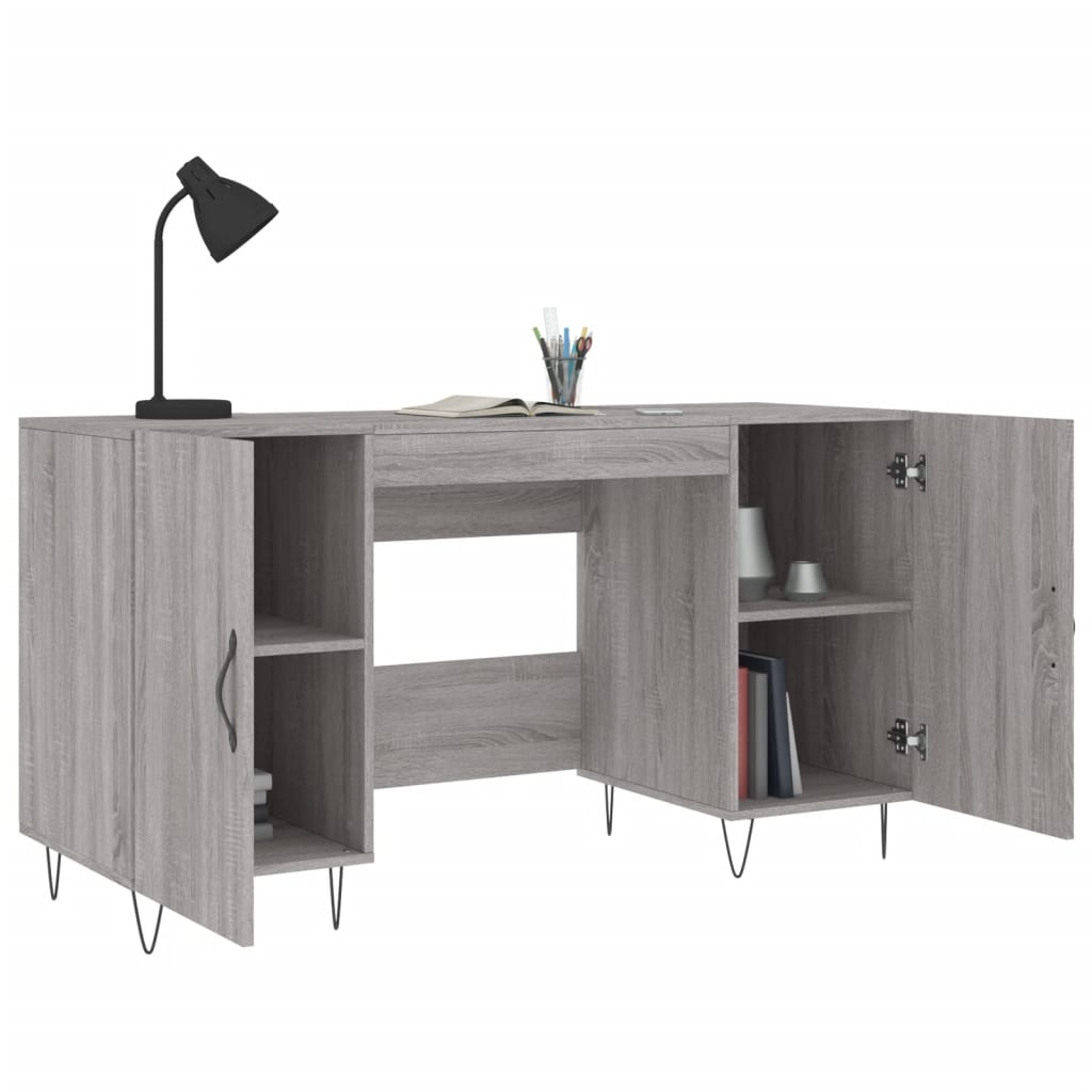 Bureau 140x50x75 cm bewerkt hout