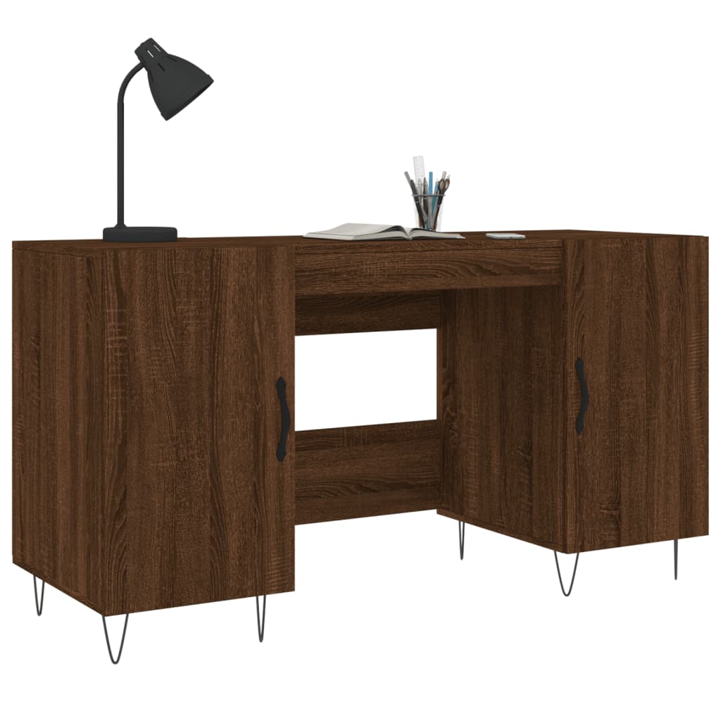 Bureau 140x50x75 cm bewerkt hout