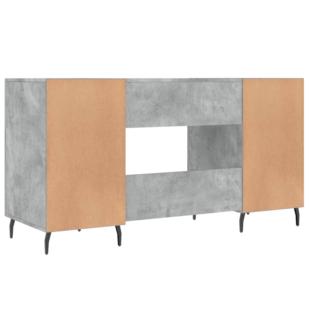 Bureau 140x50x75 cm finition bois couleur chêne marron