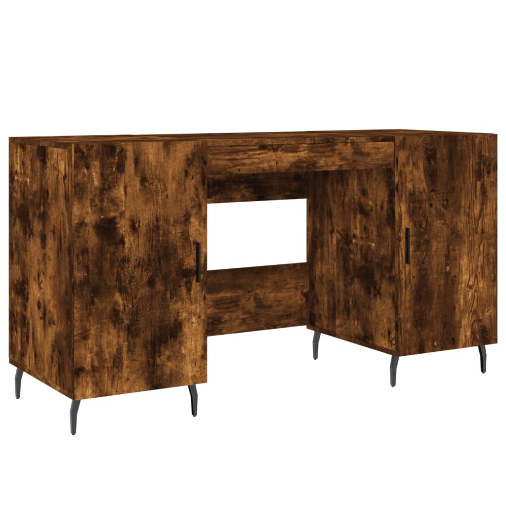 Bureau 140x50x75 cm finition bois couleur chêne marron