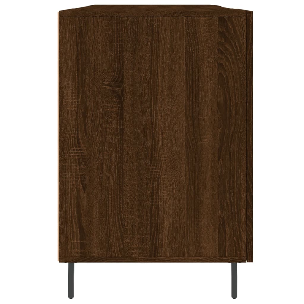 Bureau 140x50x75 cm finition bois couleur chêne marron