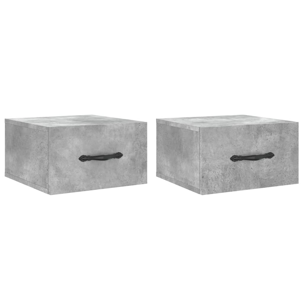 Tables de chevet 2 pcs murales 35x35x20 cm