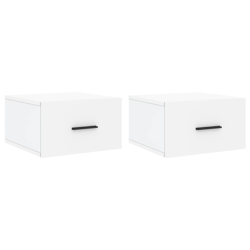 Tables de chevet 2 pcs murales 35x35x20 cm