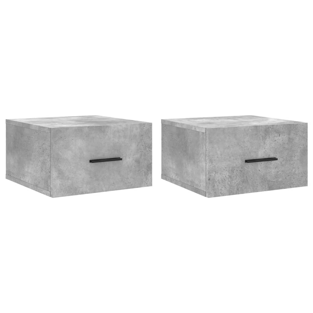 Tables de chevet 2 pcs murales 35x35x20 cm