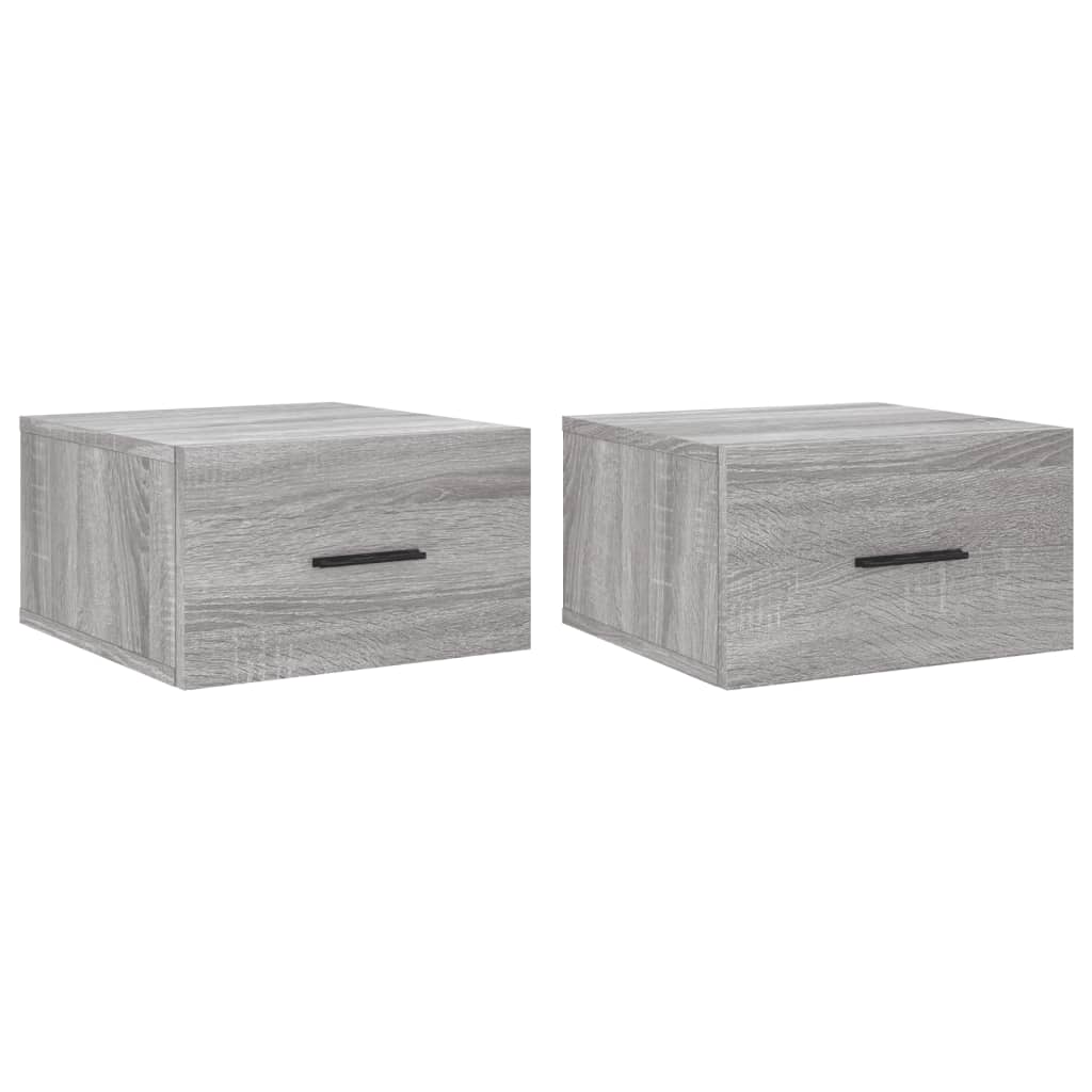 Tables de chevet 2 pcs murales 35x35x20 cm