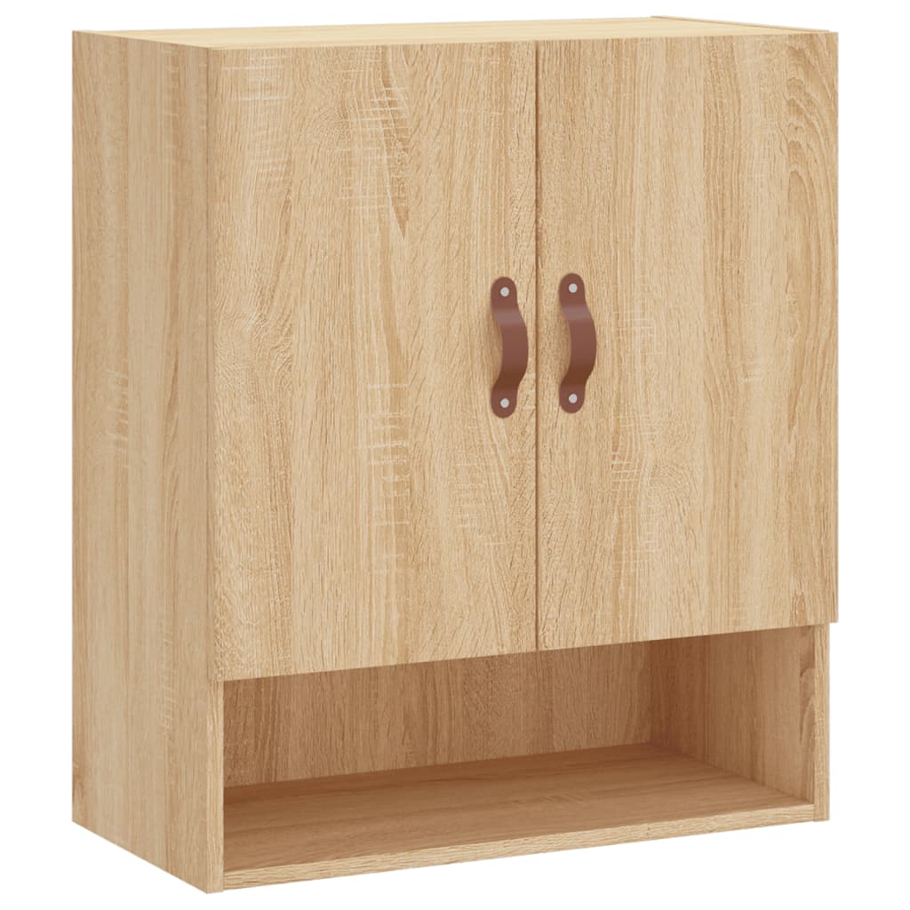 Wandkast 60x31x70 cm bewerkt hout