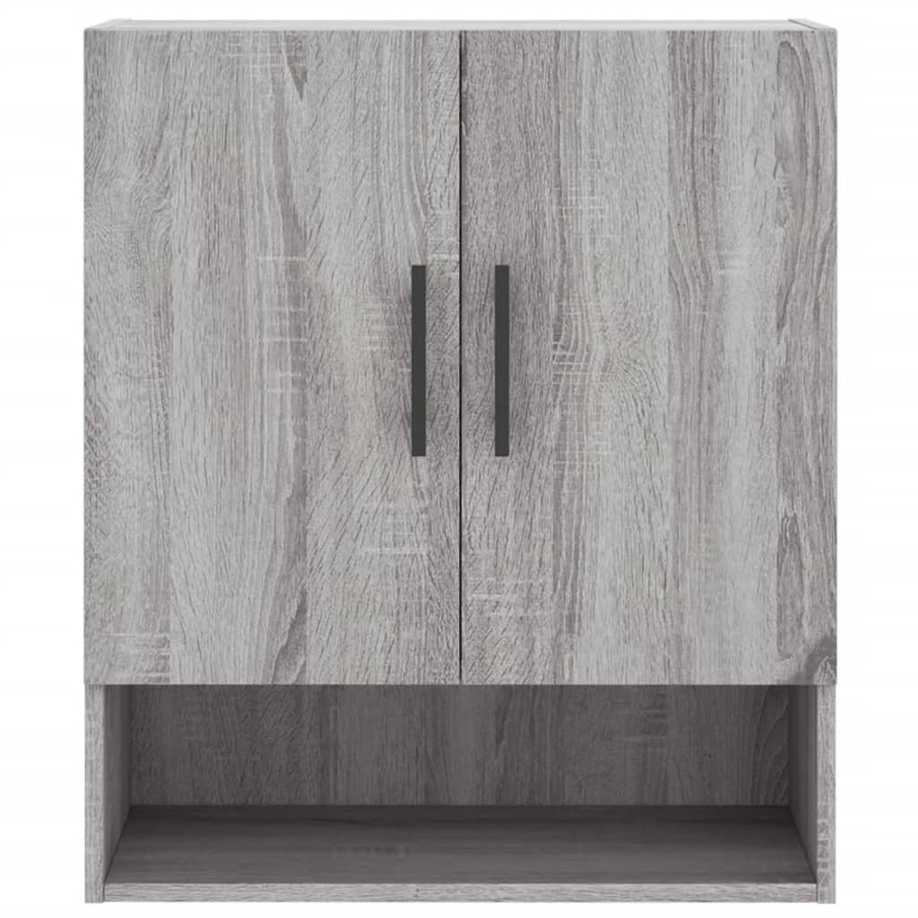 Armoire murale 60x31x70 cm bois fini couleur chêne marron