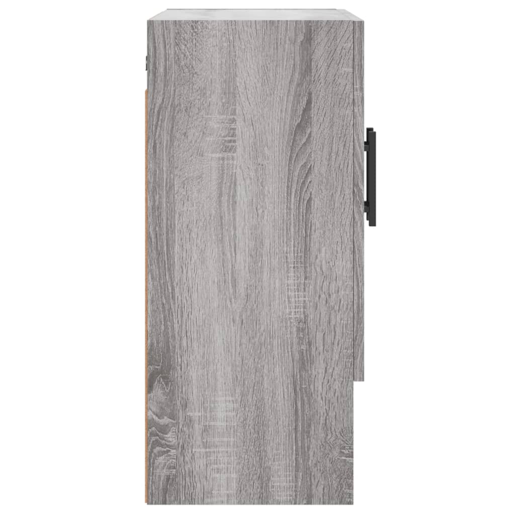 Armoire murale 60x31x70 cm bois fini couleur chêne marron