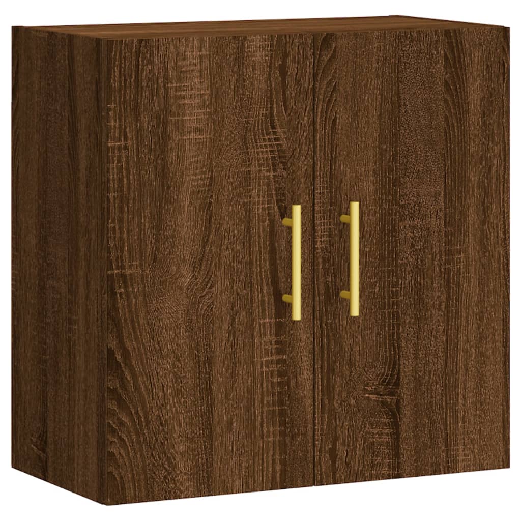 Wandkast 60x31x60 cm bewerkt hout oud houtkleurig