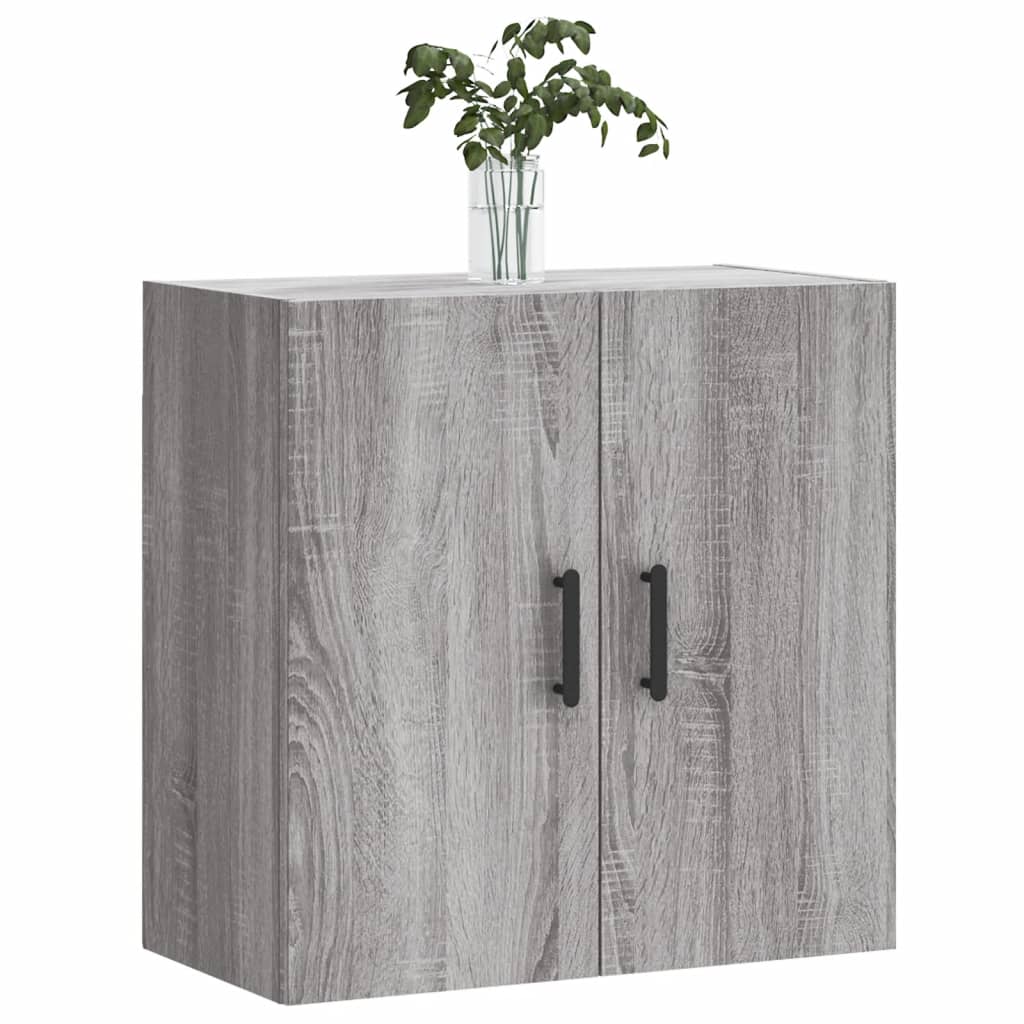 Wandkast 60x31x60 cm bewerkt hout eikenkleurig