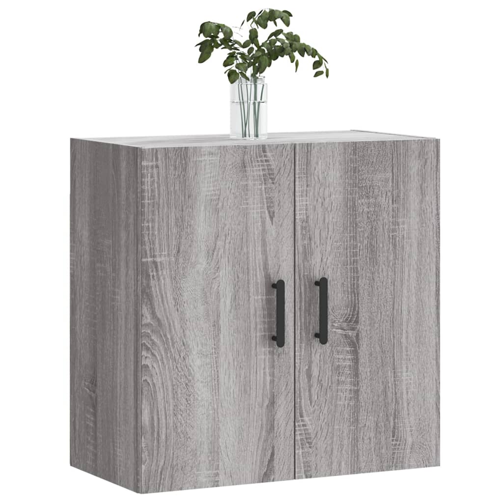 Wandkast 60x31x60 cm bewerkt hout gerookt eikenkleurig