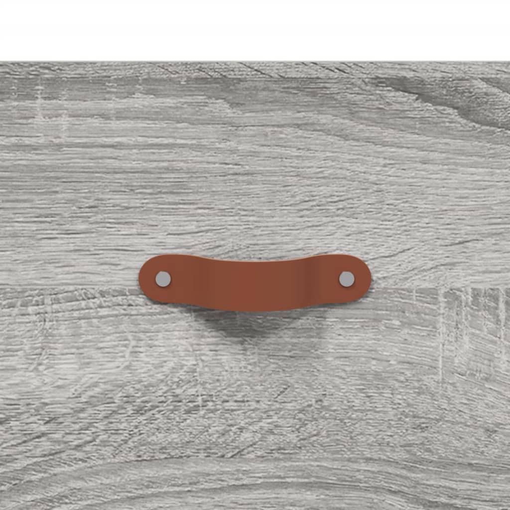 Wandkast 80x36,5x35 cm bewerkt hout wit