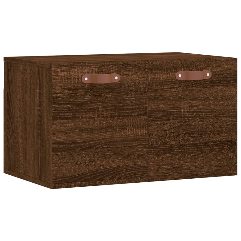 Wandkast 80x36,5x35 cm bewerkt hout wit