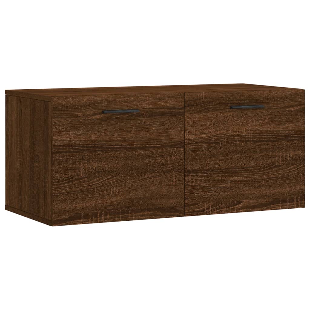 Wandkast 60x36,5x35 cm bewerkt hout hoogglans wit