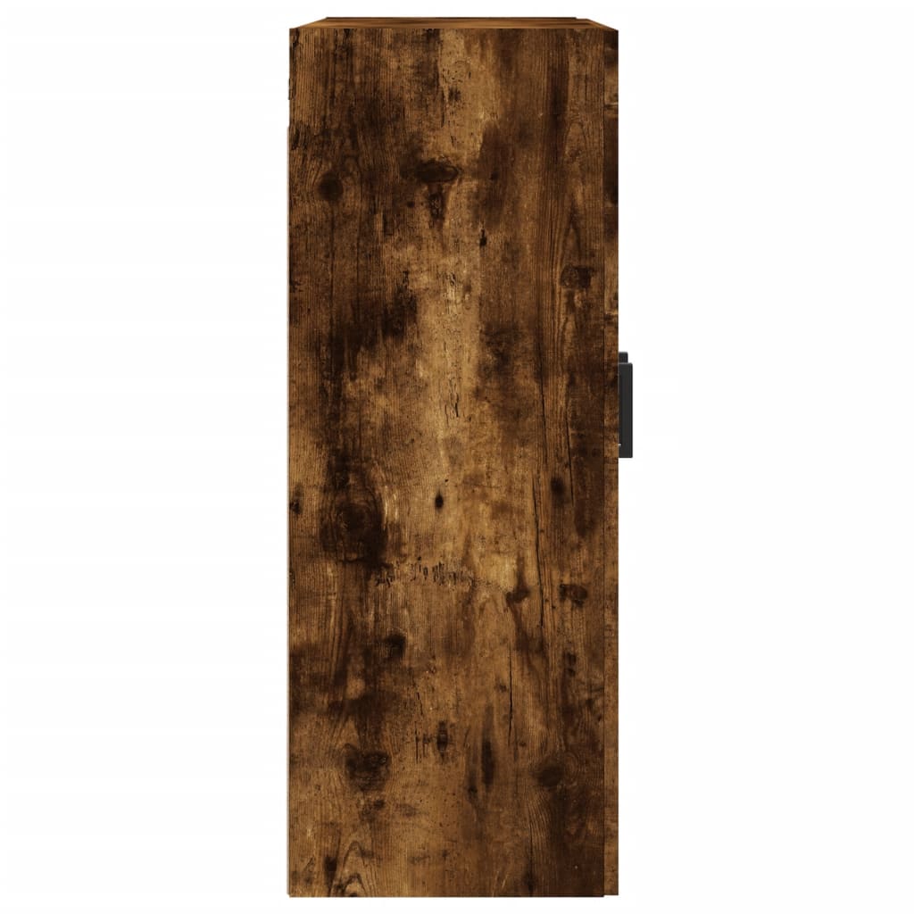 Wandkast 69,5x34x90 cm bewerkt hout grijs sonoma eikenkleurig