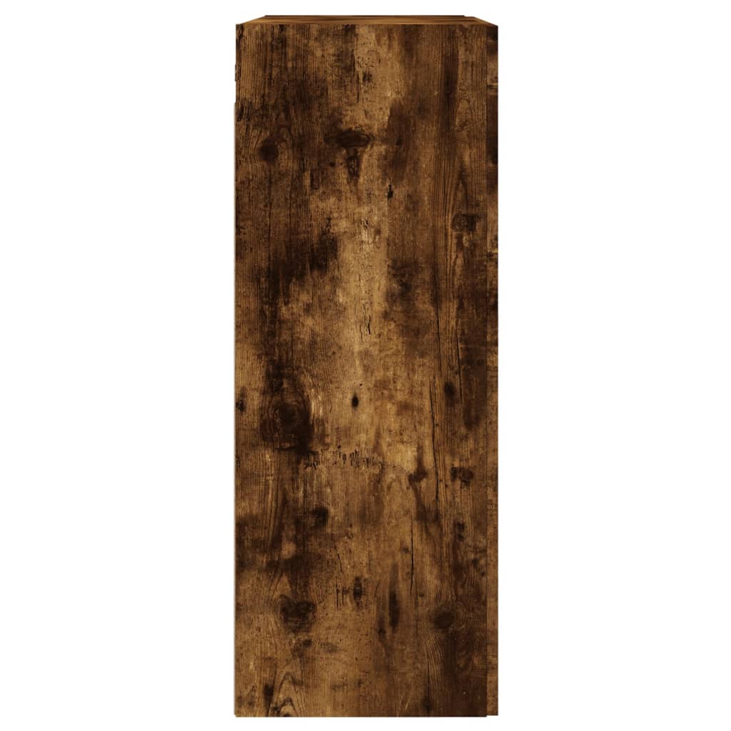 Wandkast 69,5x34x90 cm bewerkt hout eikenkleurig