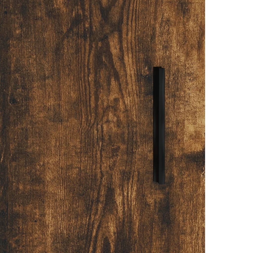 Wandkast 69,5x34x90 cm bewerkt hout eikenkleurig