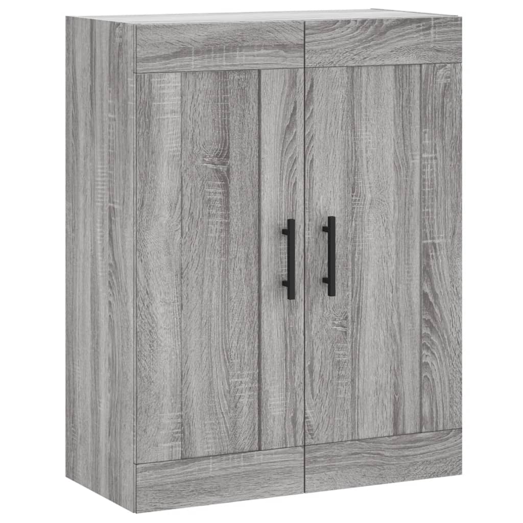 Wandkast 69,5x34x90 cm bewerkt hout oud houtkleurig