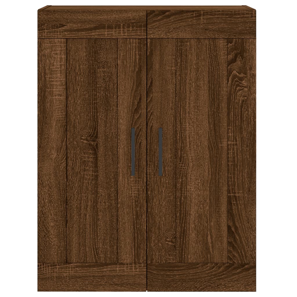 Wandkast 69,5x34x90 cm bewerkt hout eikenkleurig