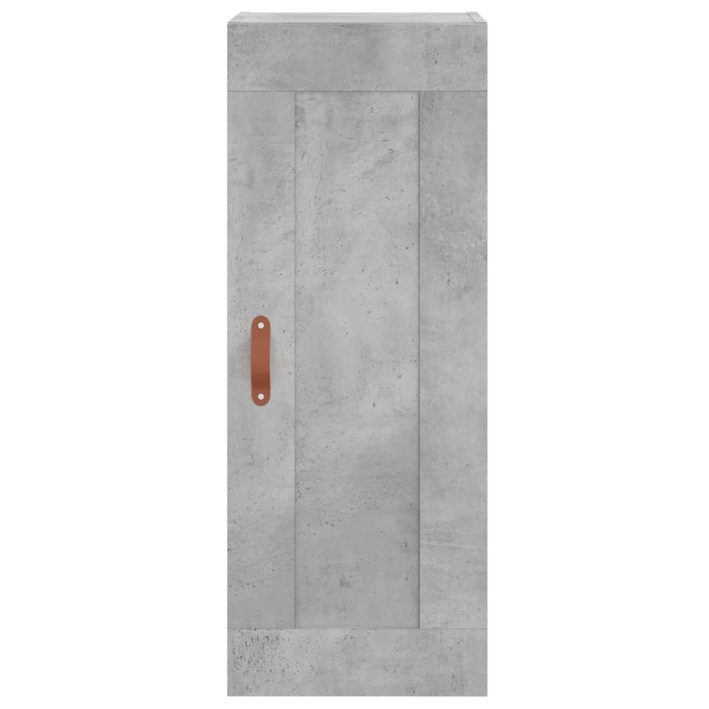 Wandkast 34,5x34x90 cm bewerkt hout eikenkleurig